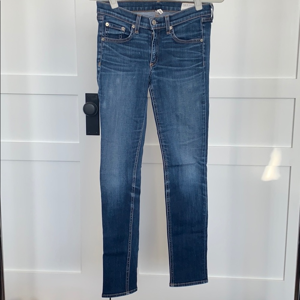 Rag & Bone Skinny Blue Jeans